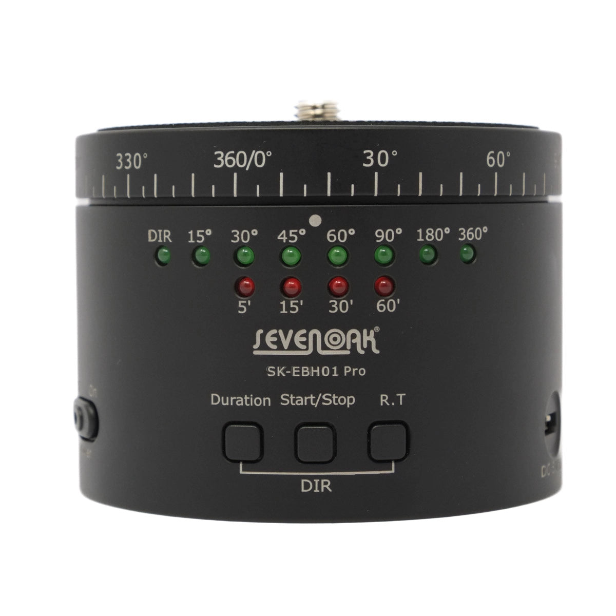 Black electronic device with directional indicators and Sevenoak branding on a white background