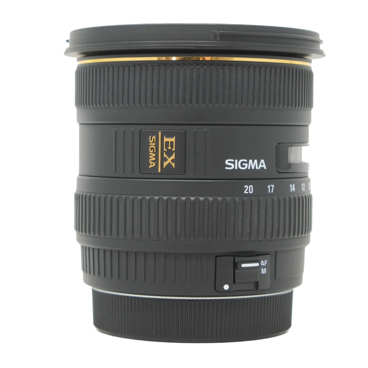 Used Sigma 10-20mm F4-5.6 DC EX HSM Lens in Canon EF-S mount - side angle