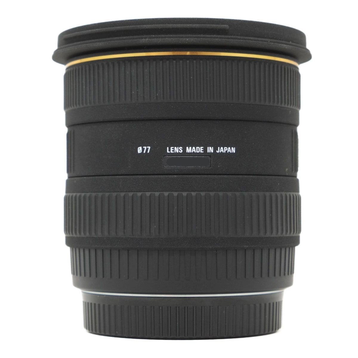 Used Sigma 10-20mm F4-5.6 DC HSM wide angle lens in Canon EF-S fitting - side angle