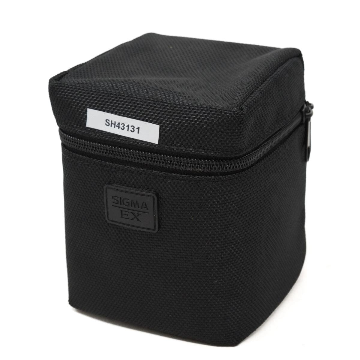 Black camera bag with Sigma EX logo on a white background