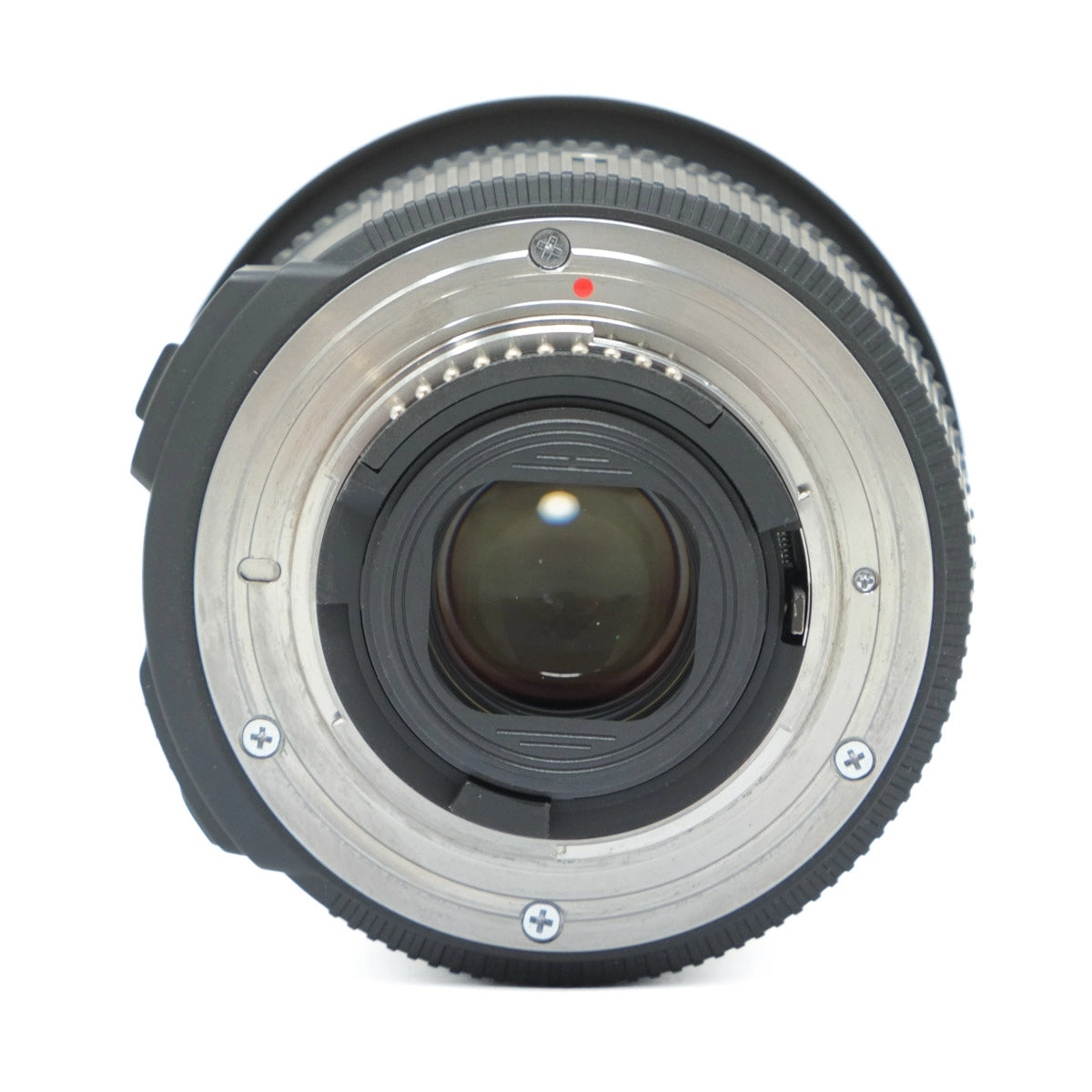 Camera lens on a white background