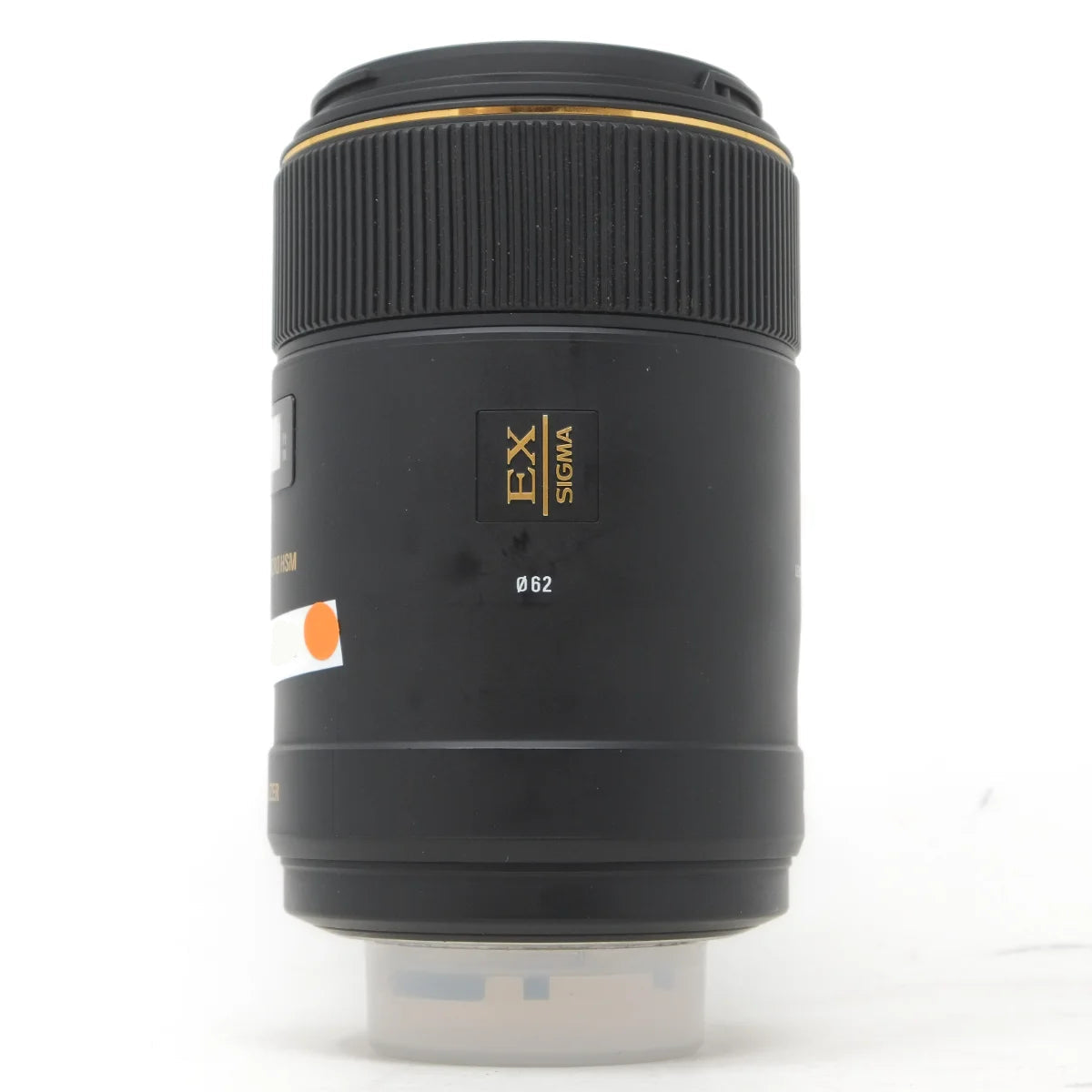 Used Sigma 105mm F2.8 DG Macro HSM Lens in Nikon F - side angle