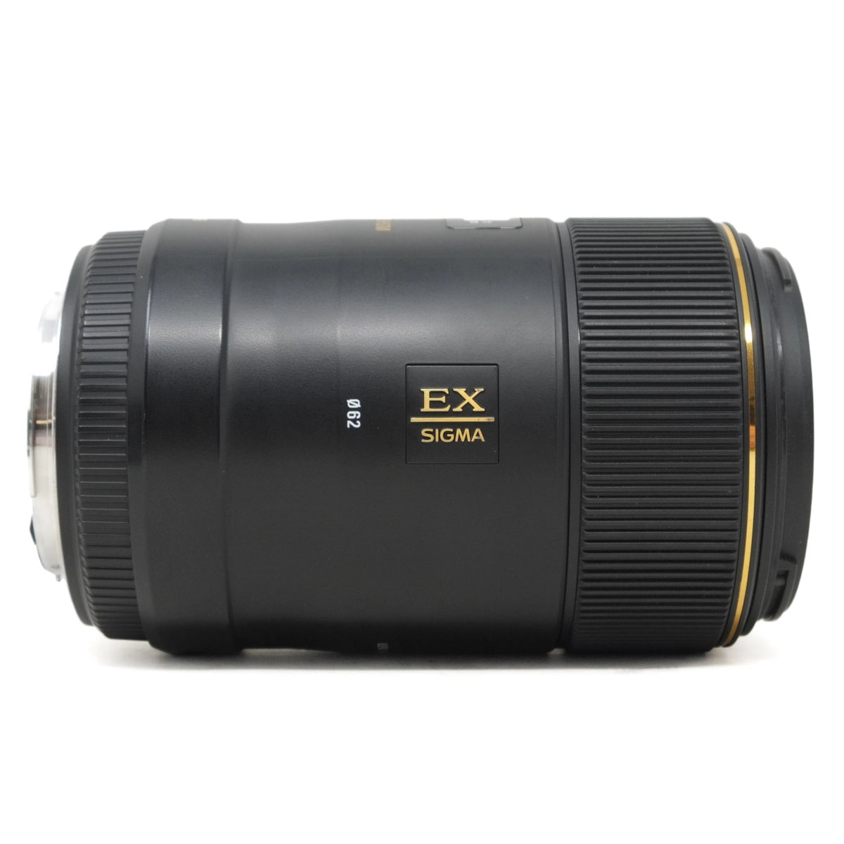 Sigma camera lens on a white background