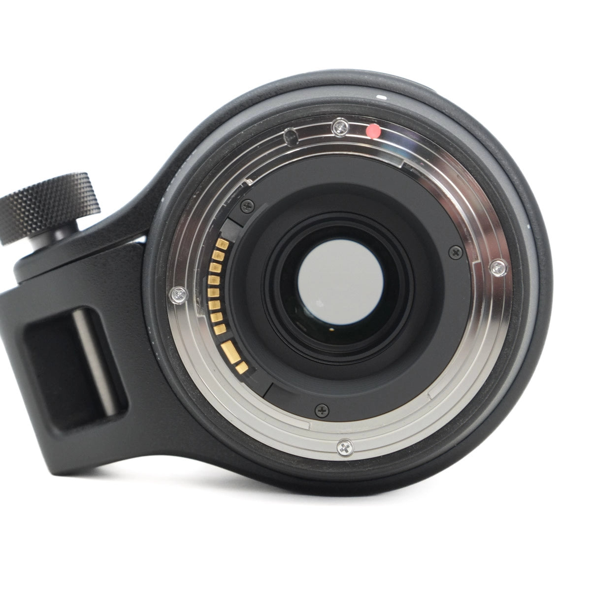 Camera lens on a white background