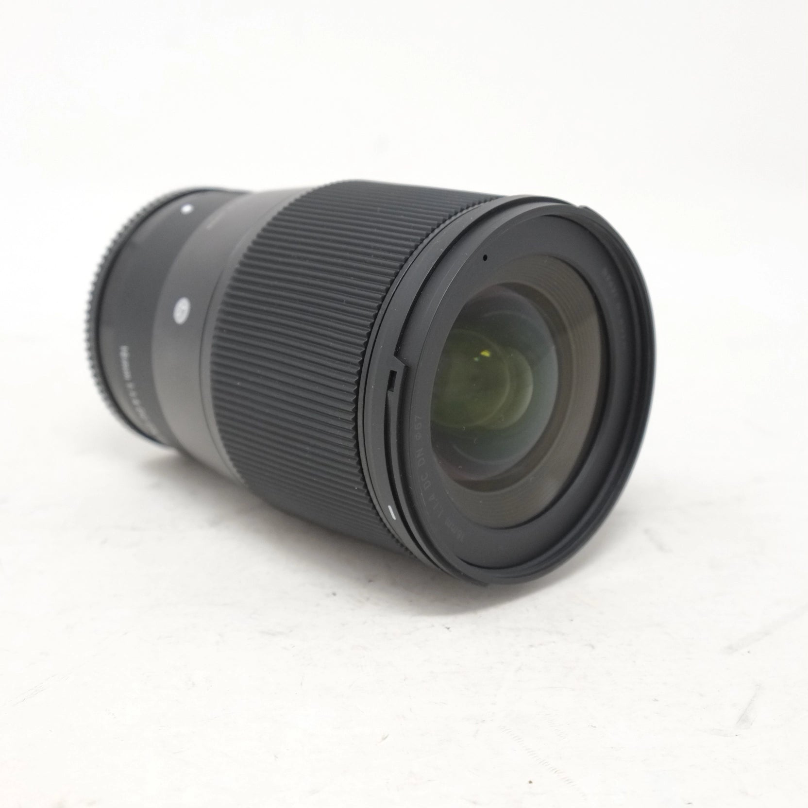 Camera lens on a white background