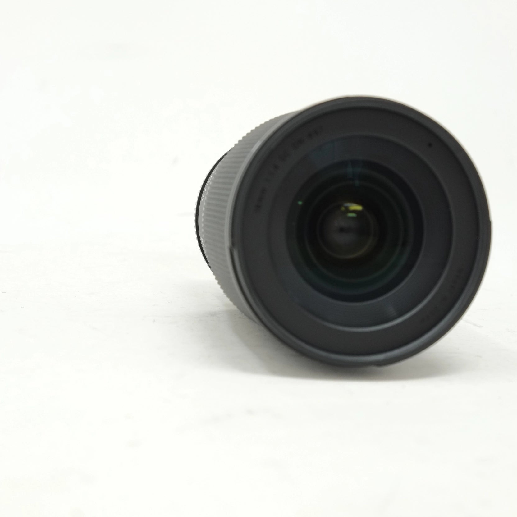 Camera lens on a white background
