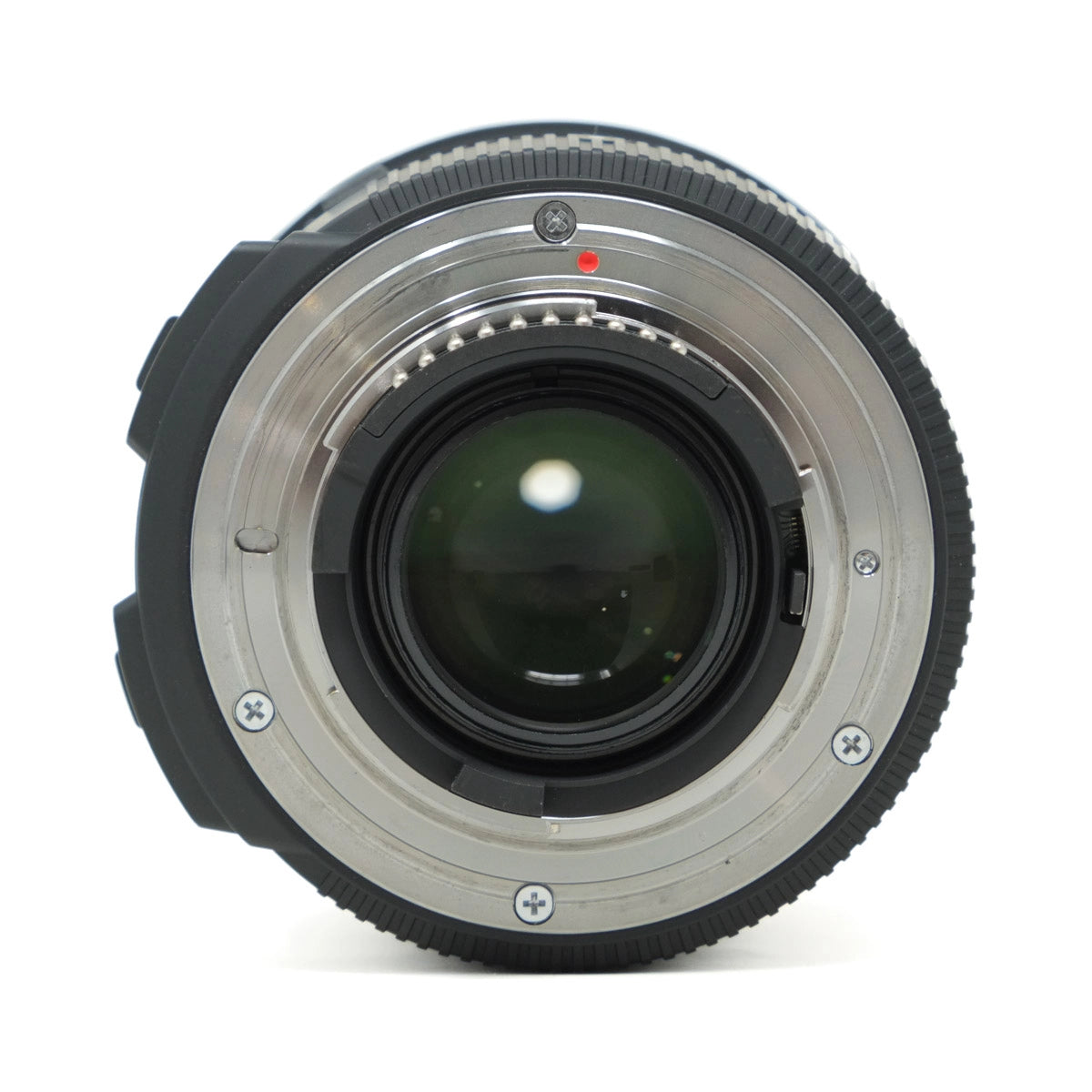 Camera lens on a white background