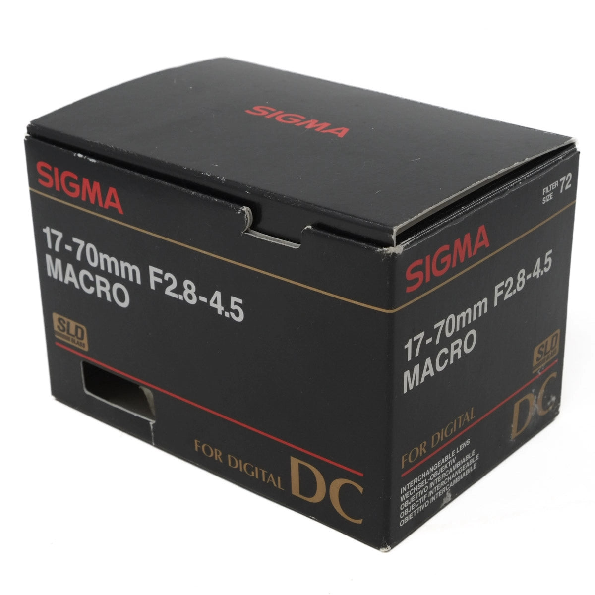 Sigma camera lens box