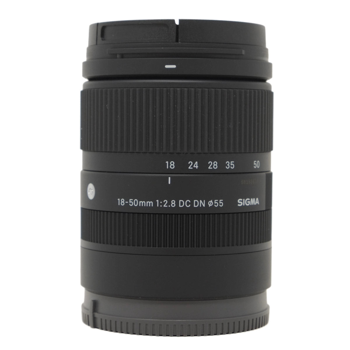 Used Sigma 18-50mm F2.8 DC DN Contemporary lens in Sony Mount - front angle