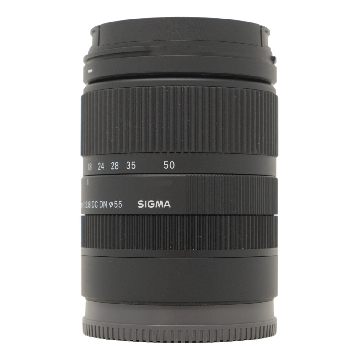 Used Sigma 18-50mm F2.8 DC DN Contemporary lens in Sony Mount - side angle