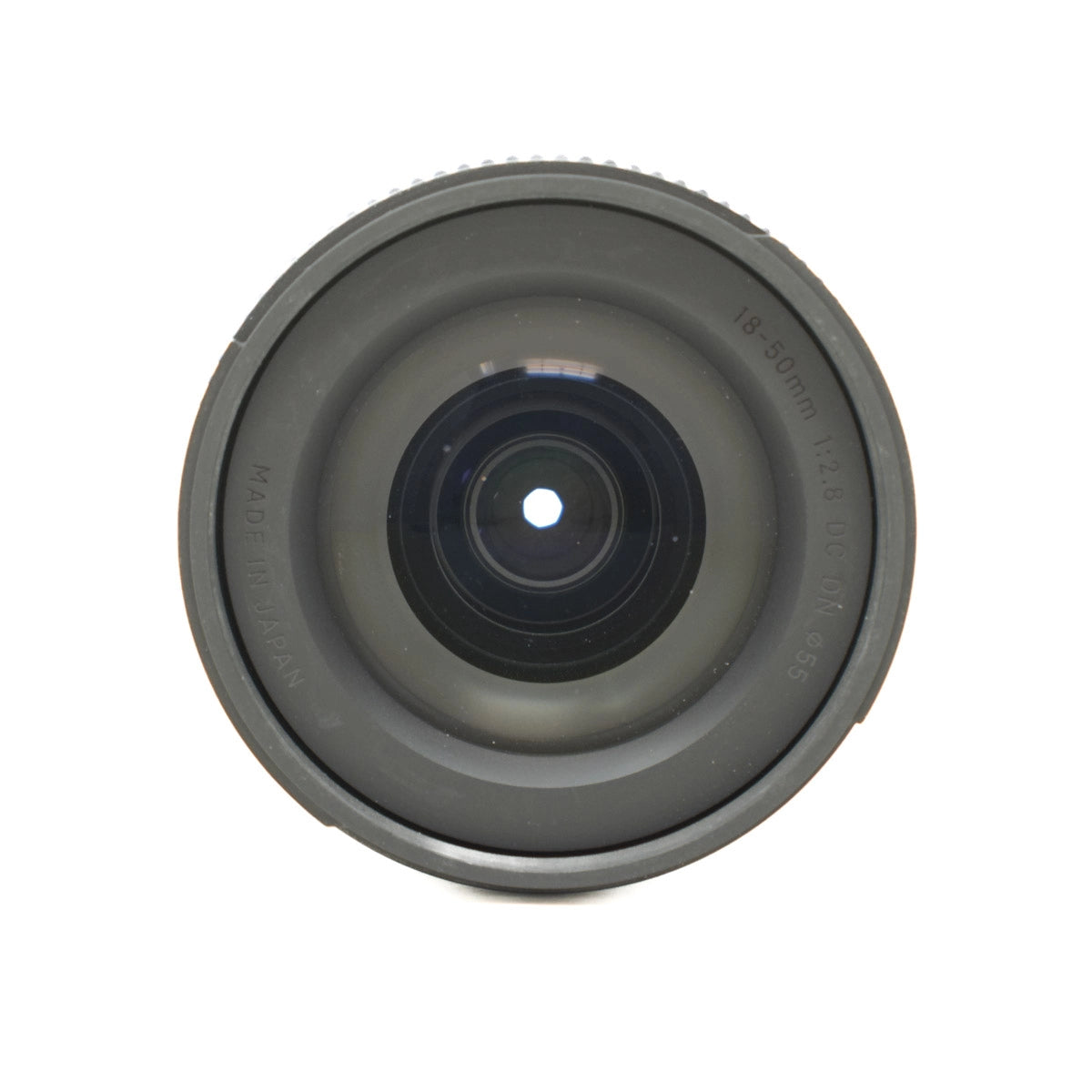 Used Sigma 18-50mm F2.8 DC DN Contemporary lens in Sony Mount - top angle