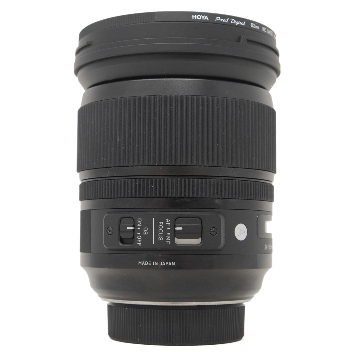 Used Sigma 24-105mm f4 DG OS Lens in Nikon F Mount - side angle