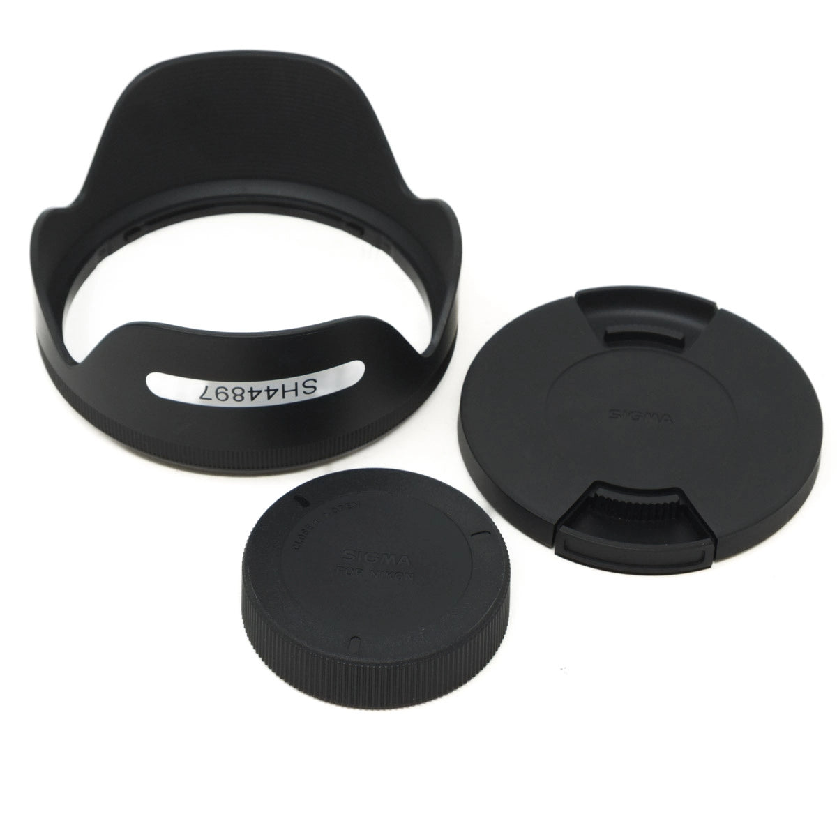 Used Sigma 24-105mm f4 DG OS Lens in Nikon F Mount - lens hood and caps