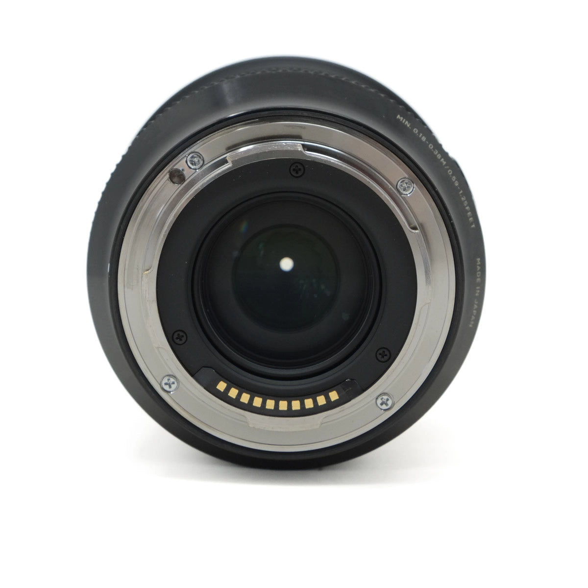 Camera lens on a white background