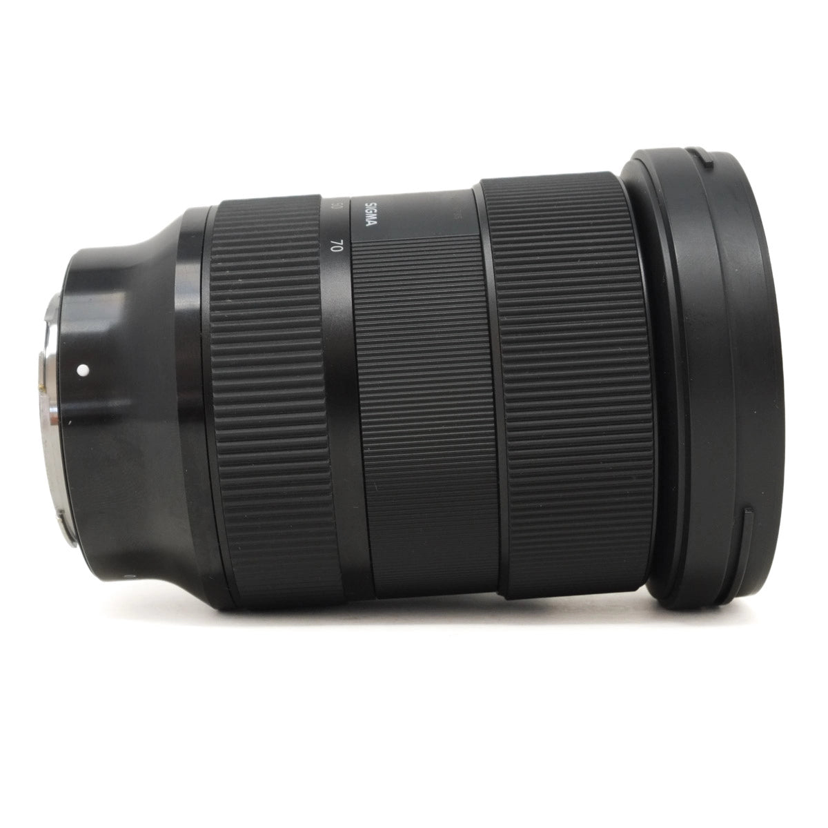 Camera lens on a white background
