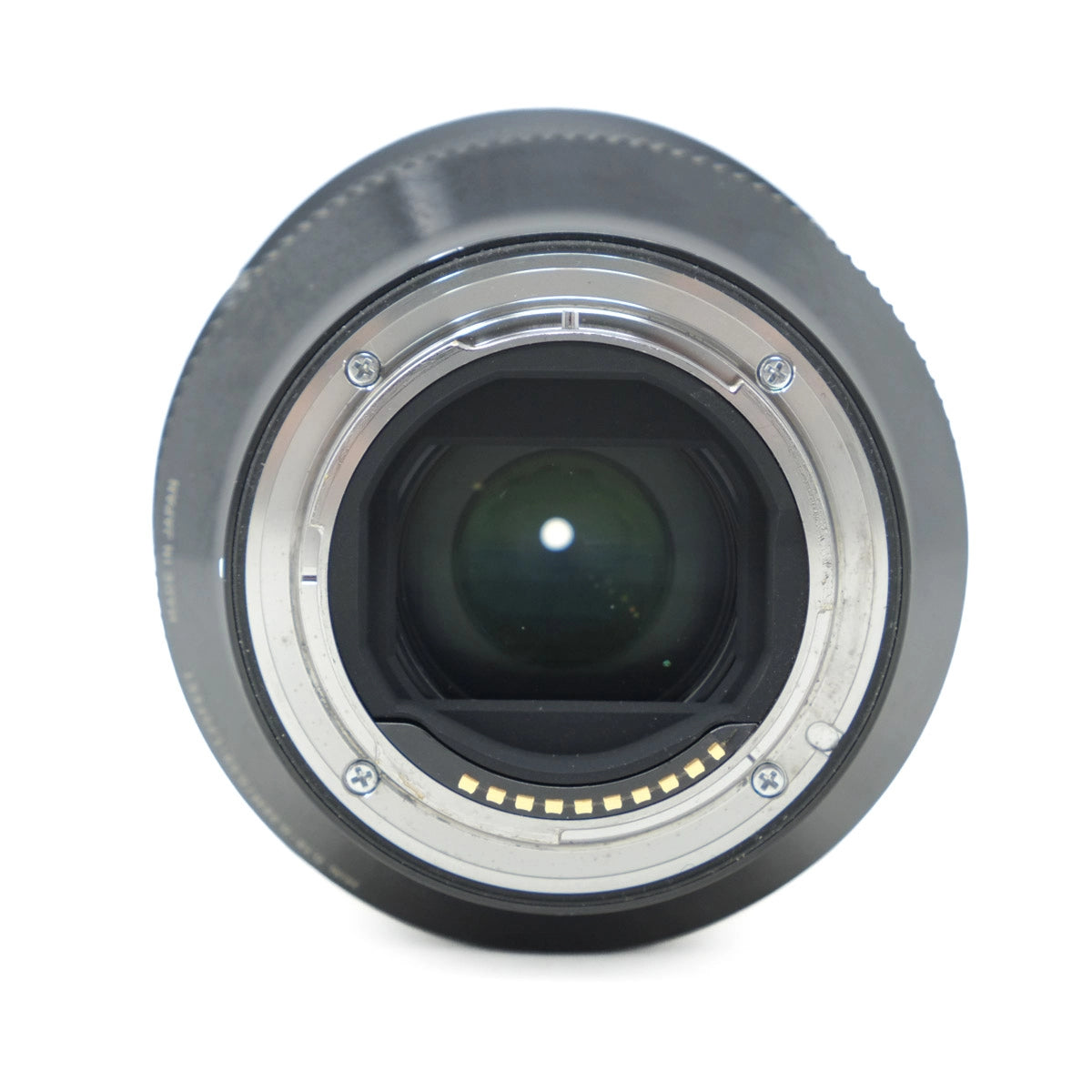 Camera lens on a white background