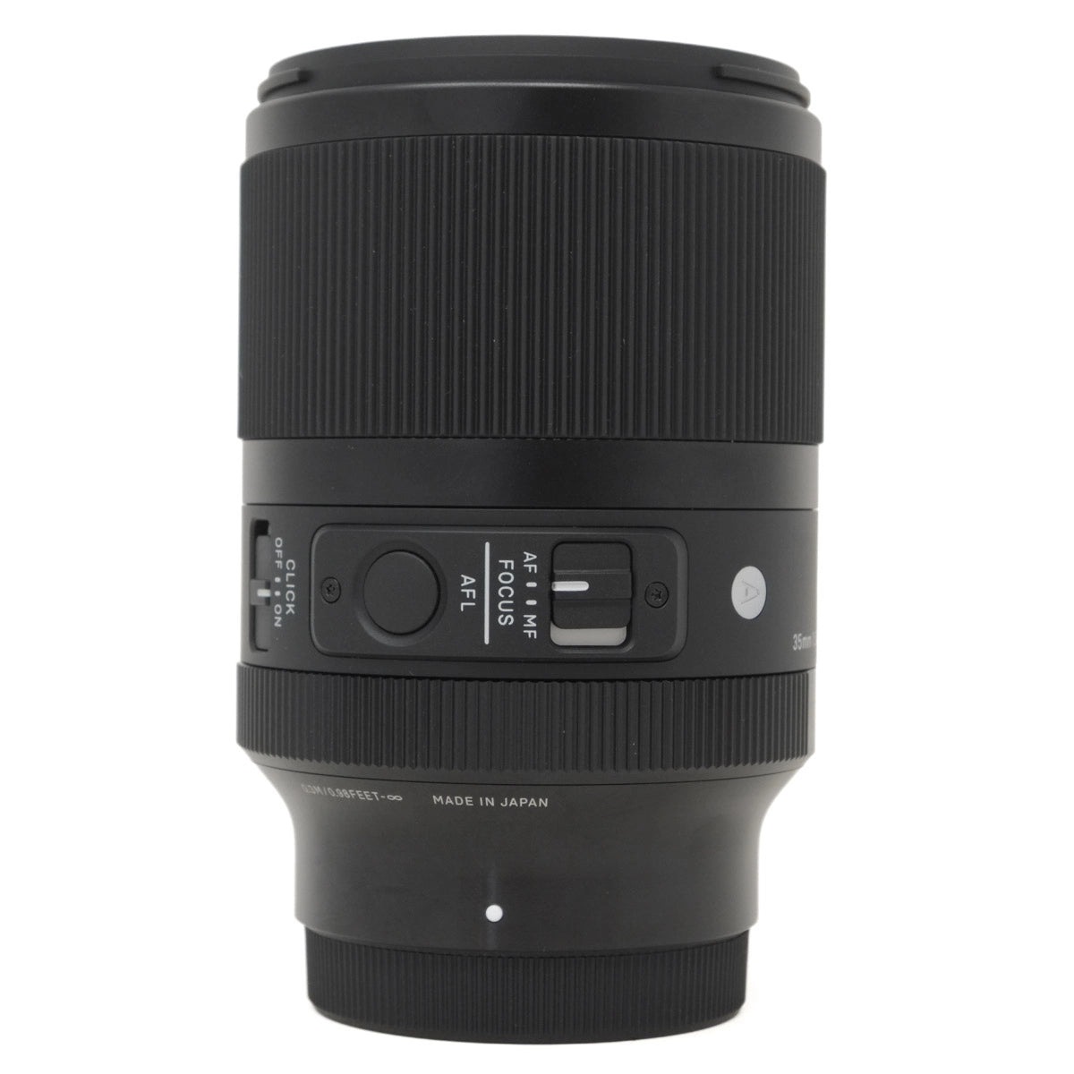 Used Sigma 35mm F1.4 DG DN ART lens for Sony E - side angle