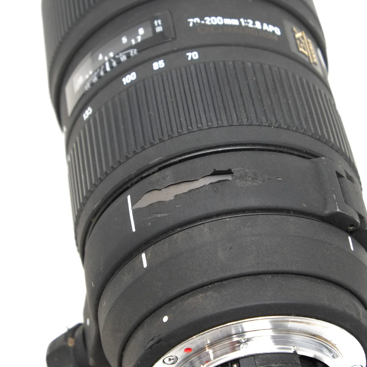 Used Sigma 70-200mm F2.8 DG HSM Macro Lens in Nikon F Mount - side angle