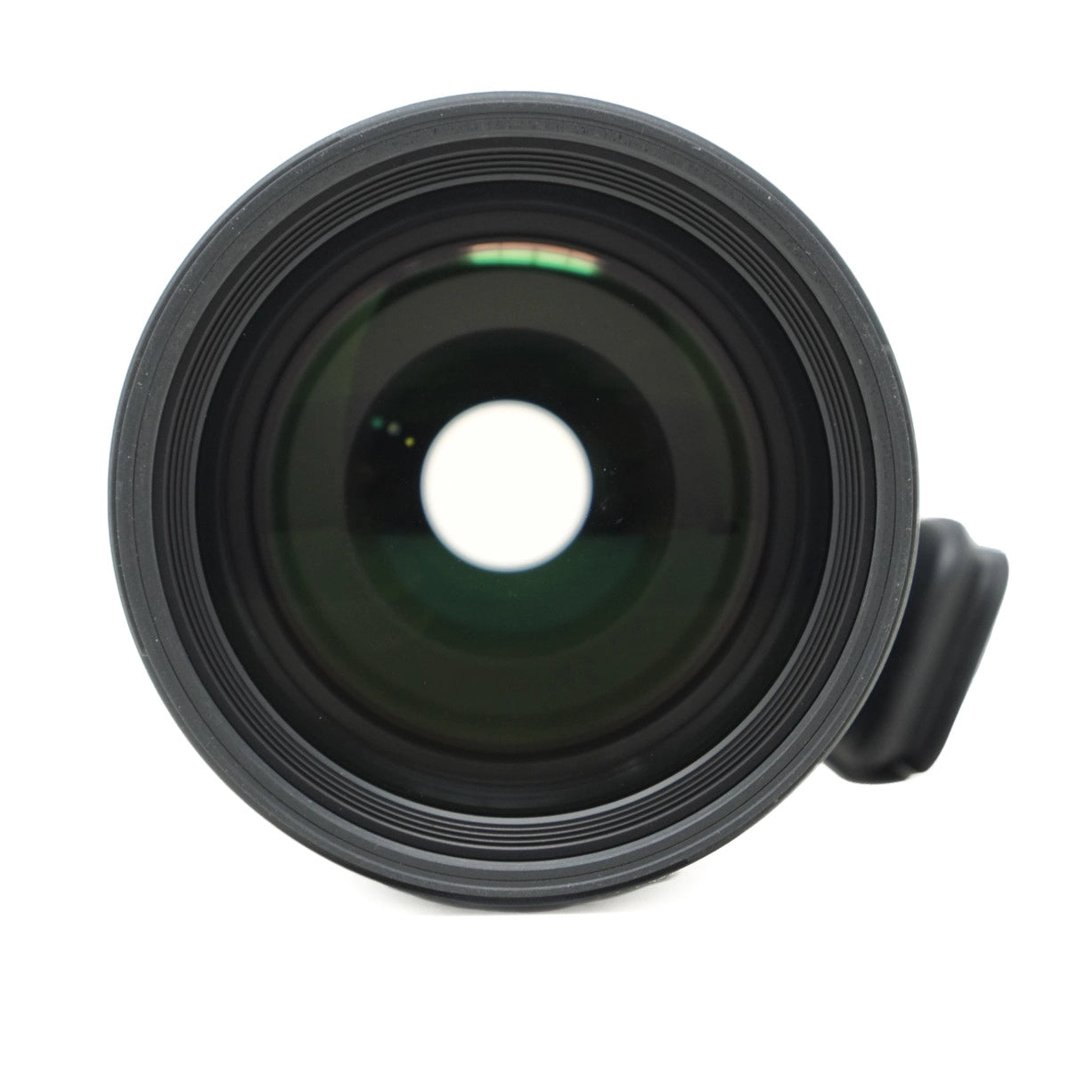 Camera lens on a white background
