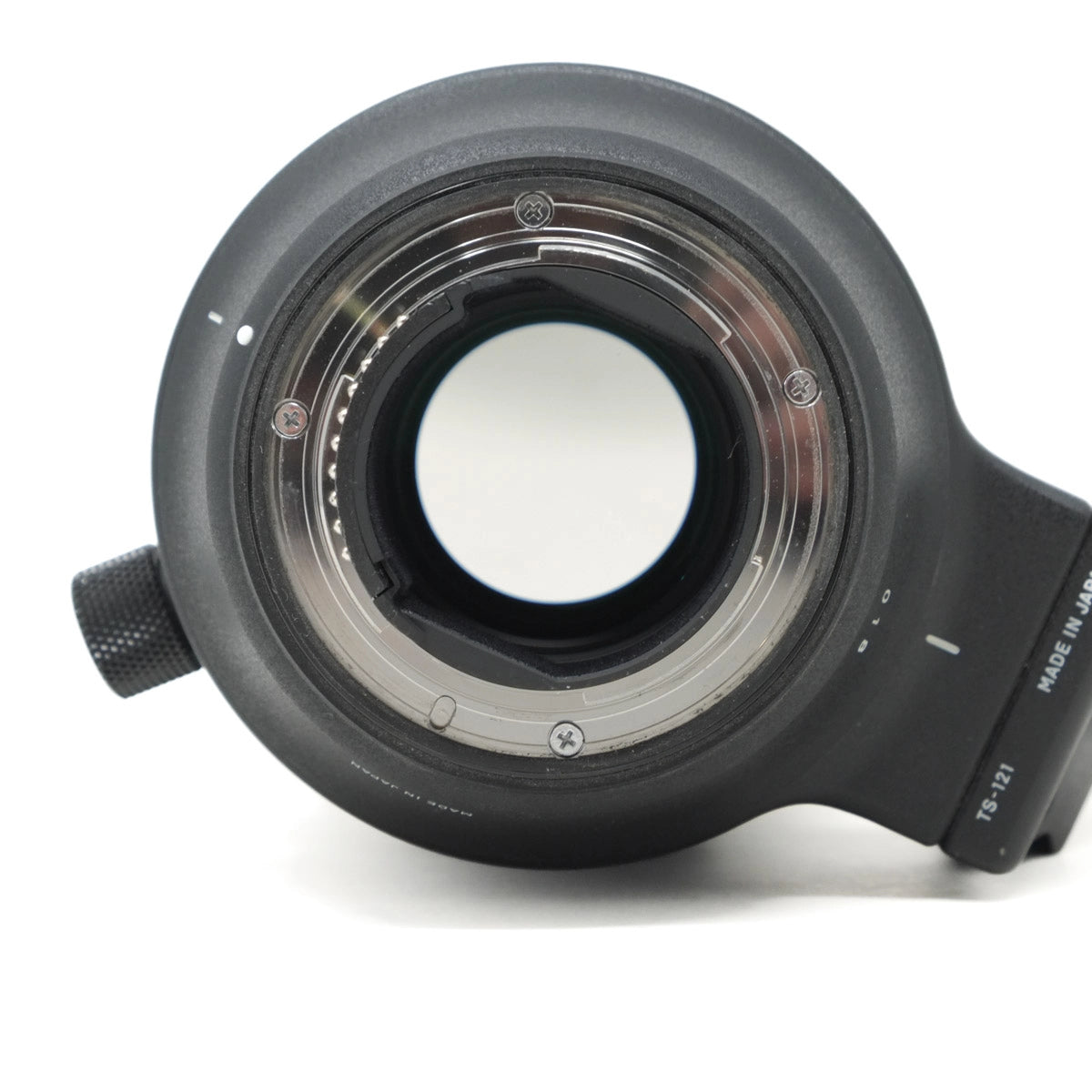 Camera lens on a white background