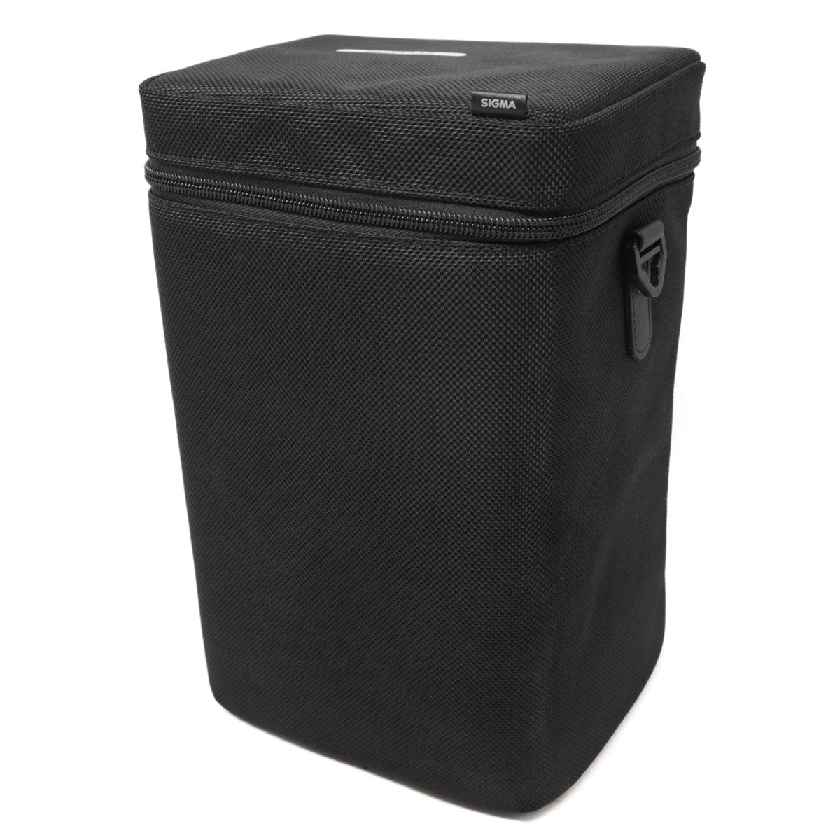 Black bag with a visible brand logo on a white background