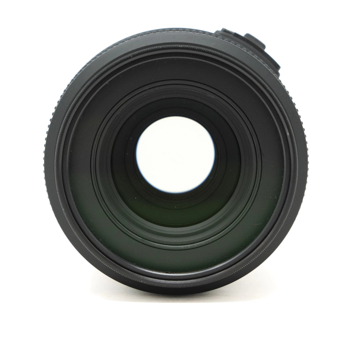 Camera lens on a white background