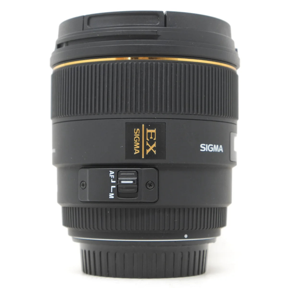 Used Sigma 85mm F1.4 DG HSM portrait lens in Canon EF mount - side angle