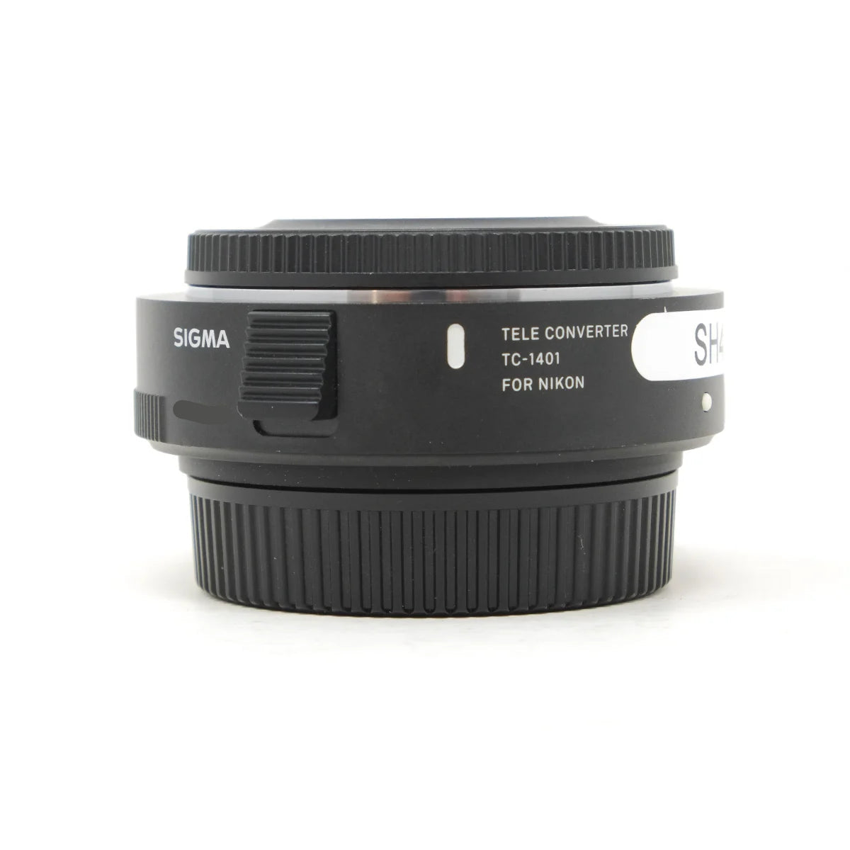 Used Sigma TC-1401 tele converter for Nikon Mount - front angle