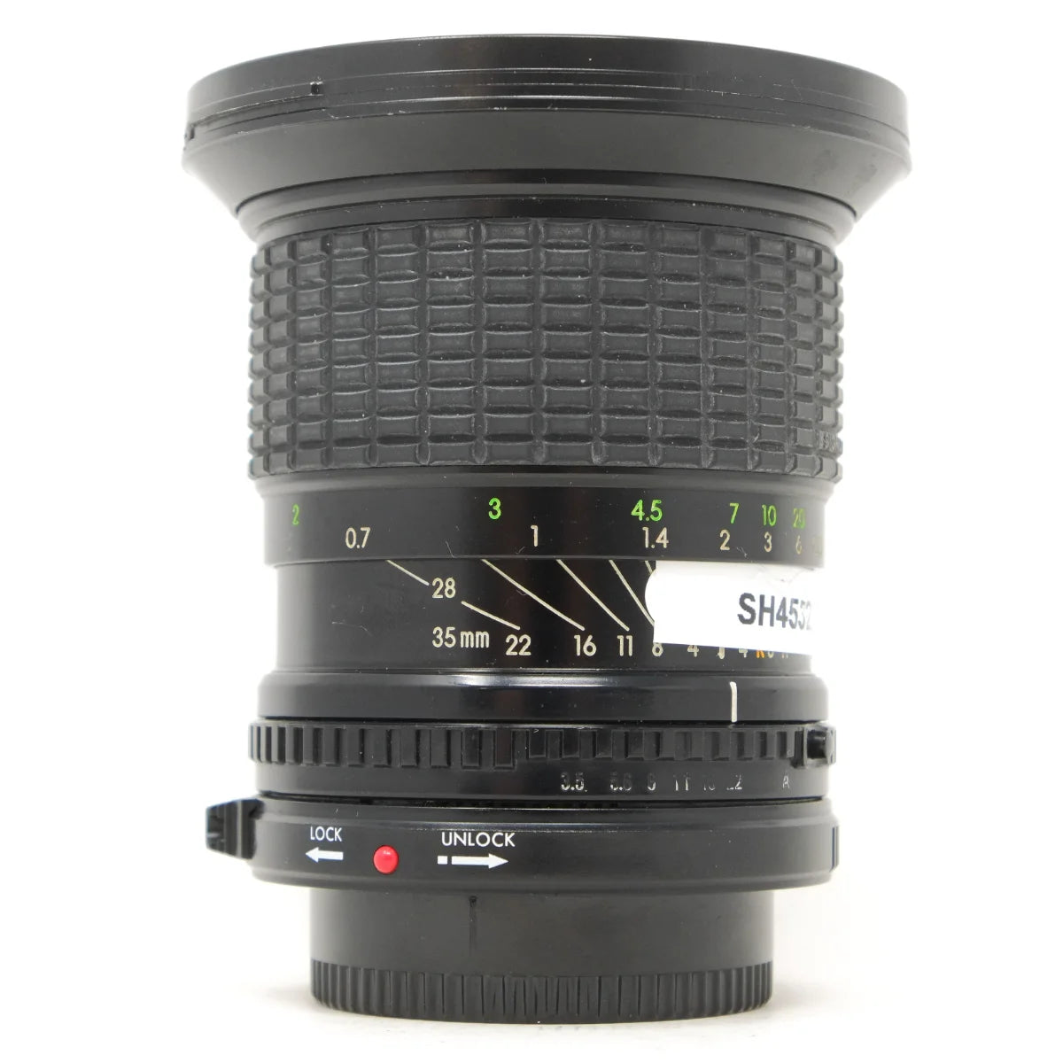 Used Sigma Zoom II 21-35mm F3.5-4.2 RARE lens in Canon FD fit - front angle