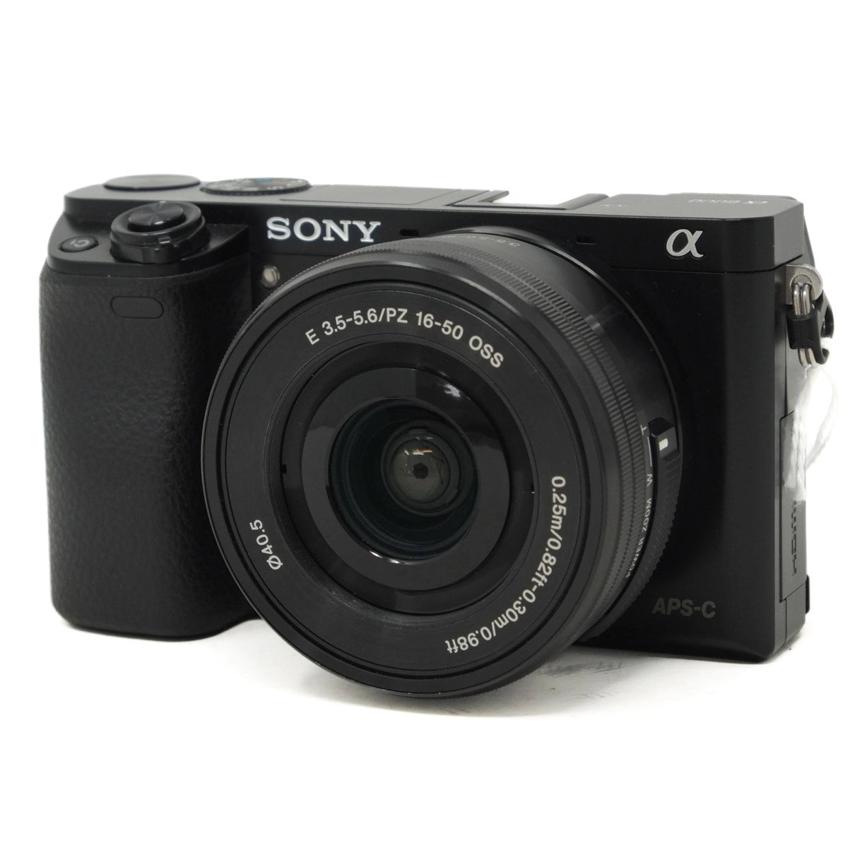 Sony camera on a white background