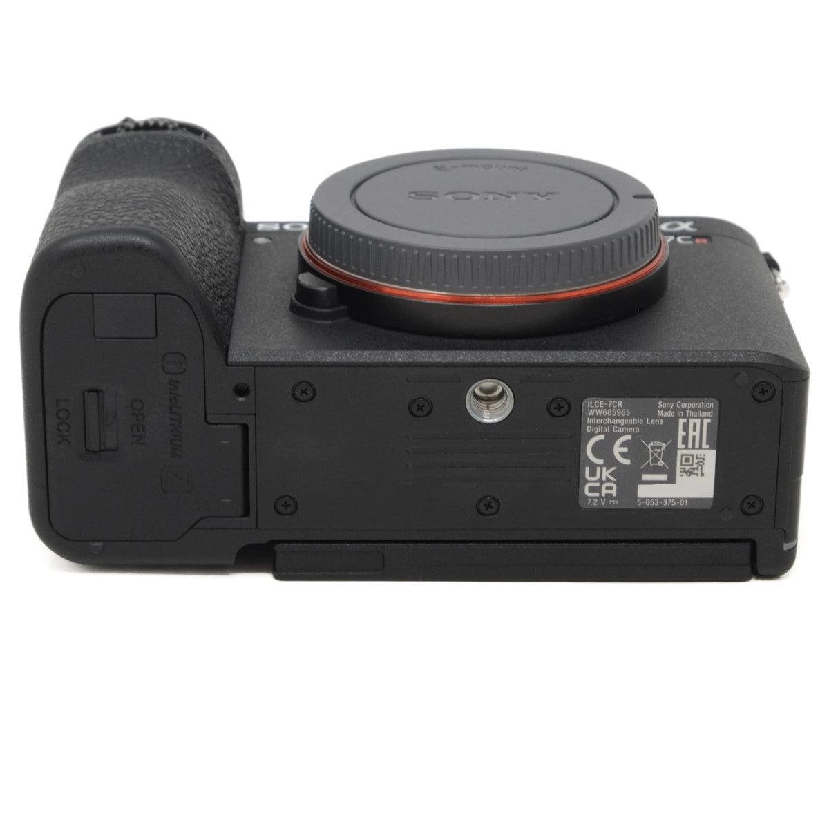 Used Sony A7CR with grip - bottom angle