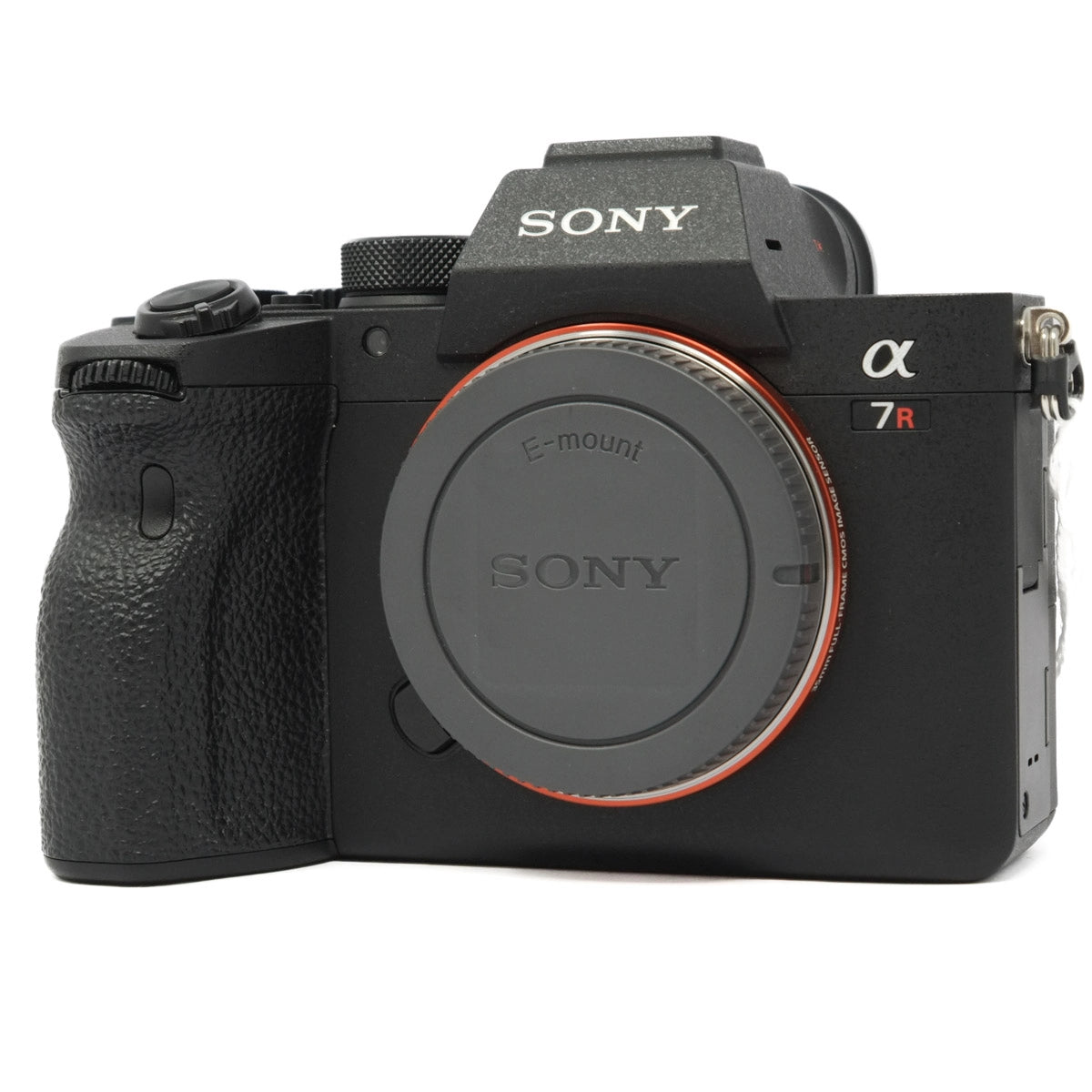 Sony camera body on a white background