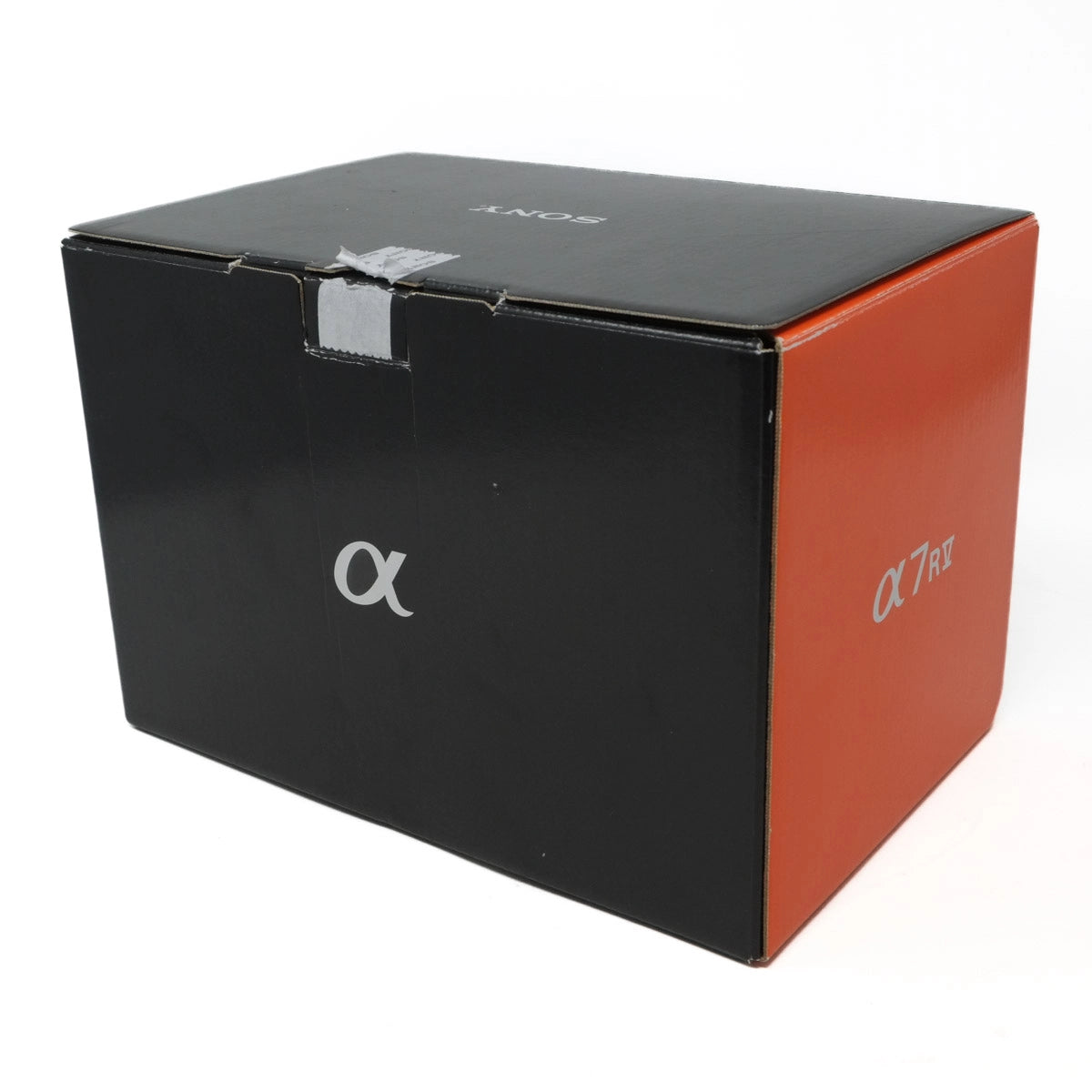 Black and orange box with 'alpha' logo on a white background
