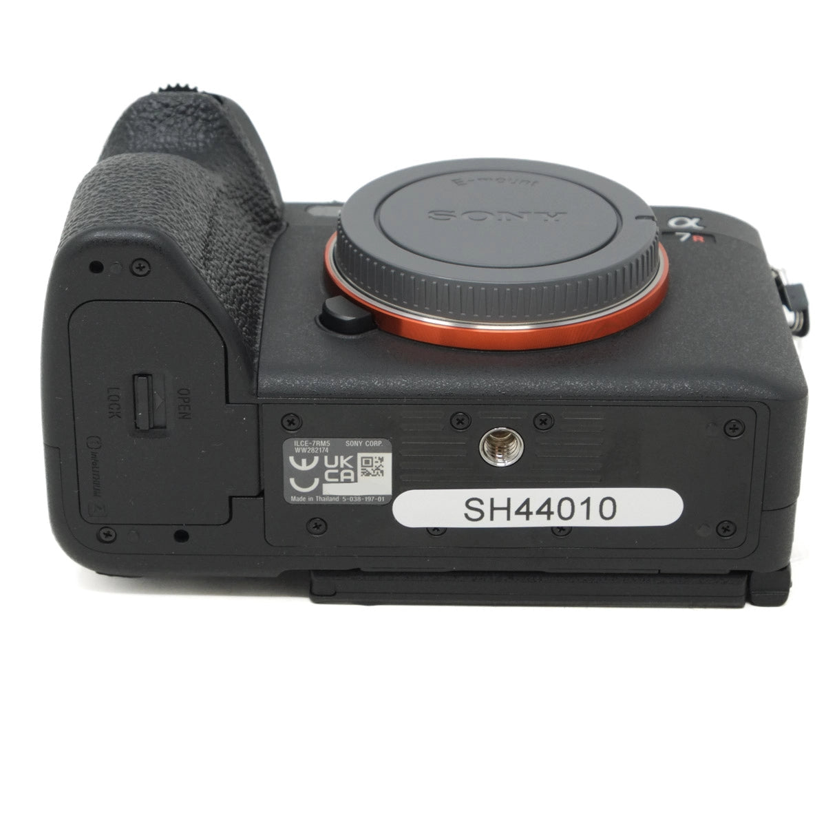 Sony camera body with model number SH44010 on a white background