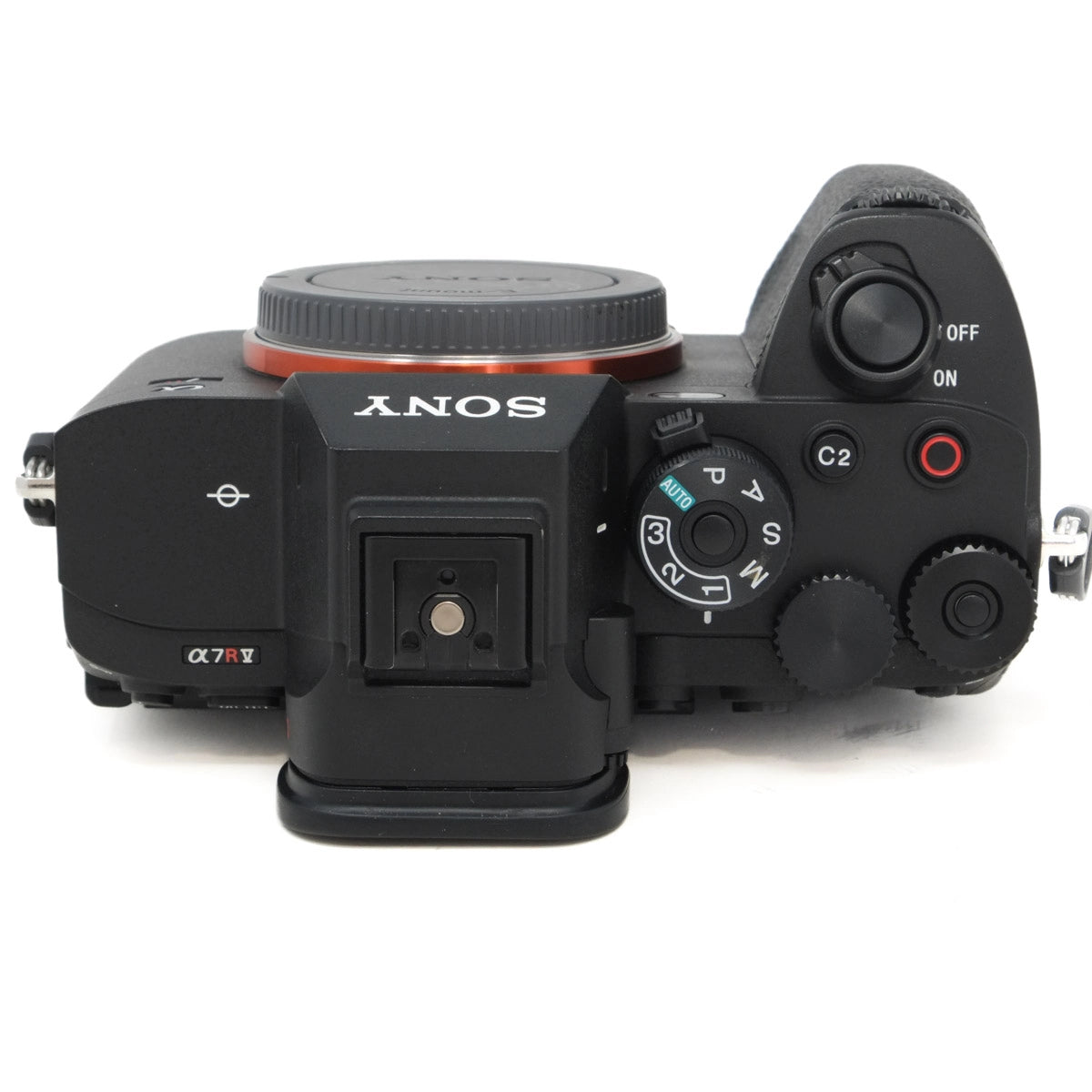 Sony camera body on a white background