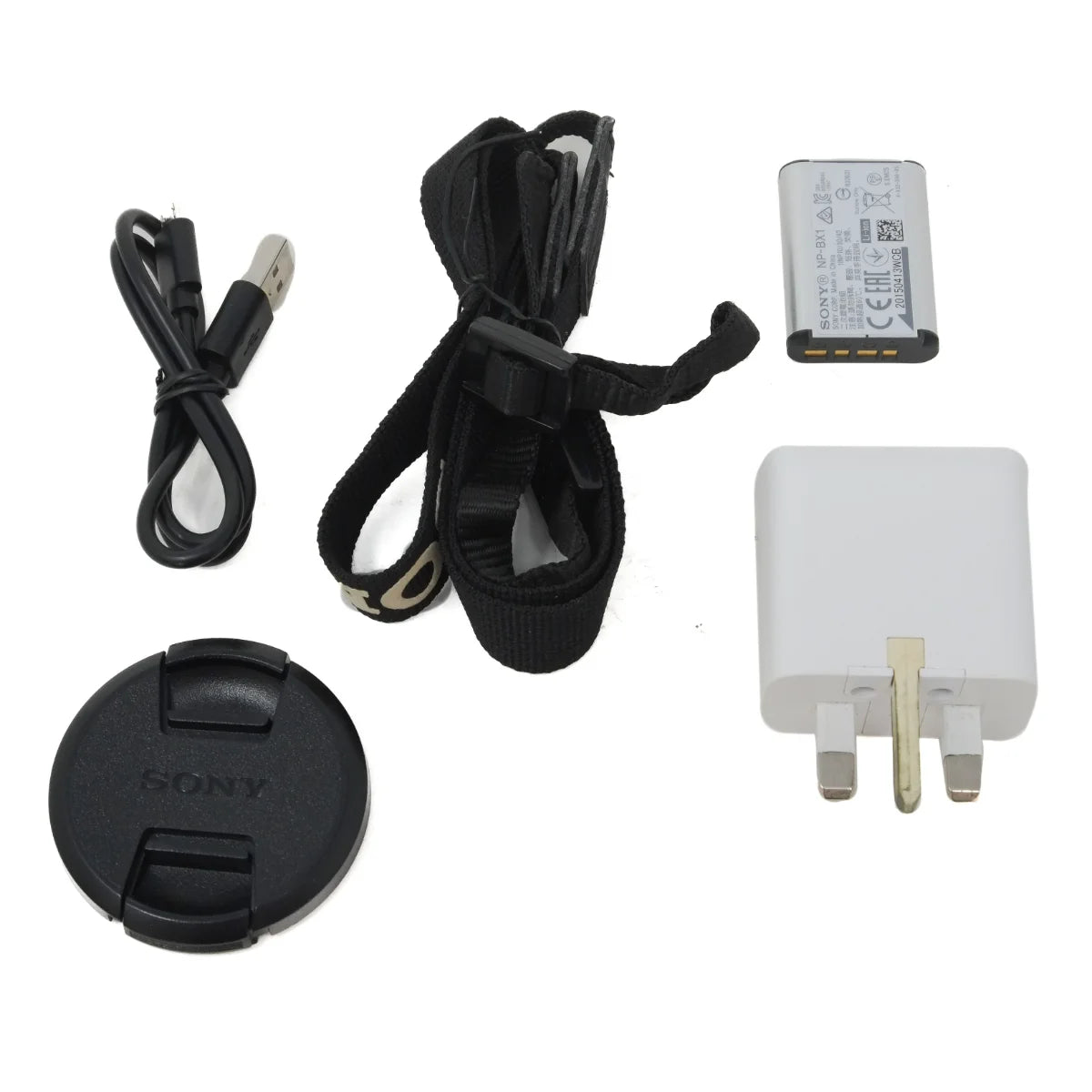 Used Sony Cybershot DSC-HX300 Digital Bridge camera - lens cap, battery, charger and strap