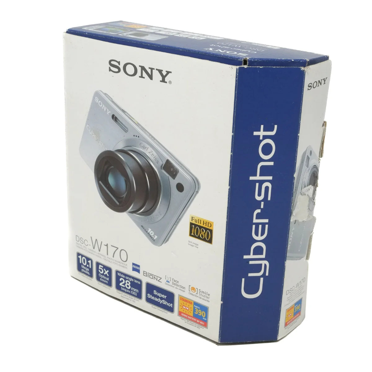 Used Sony Cybershot DSC-W170 Digital camera - box