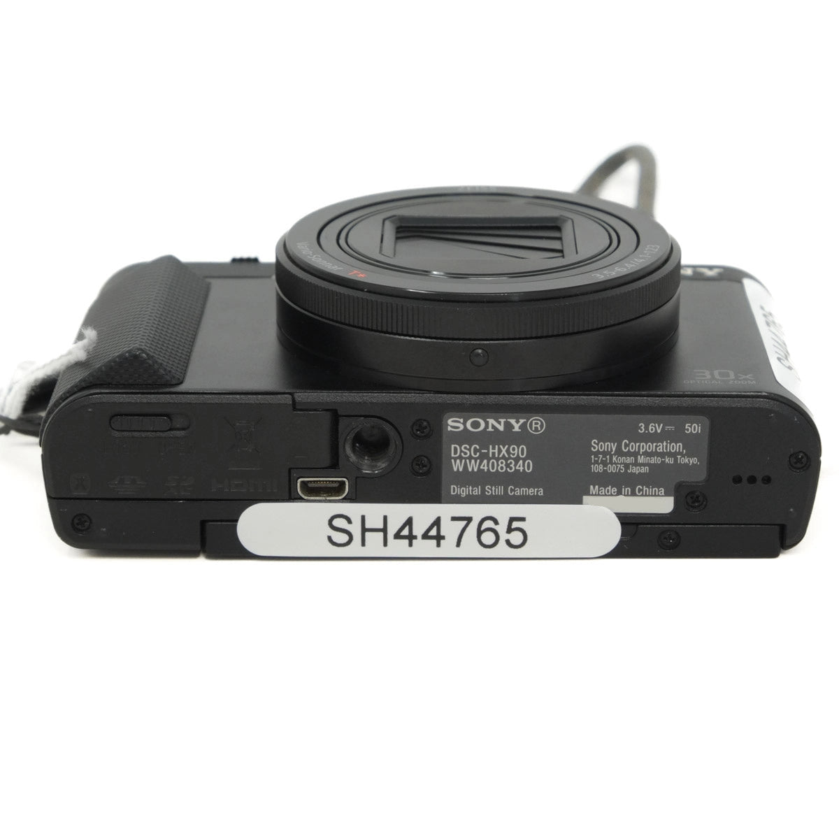 Sony digital camera on a white background