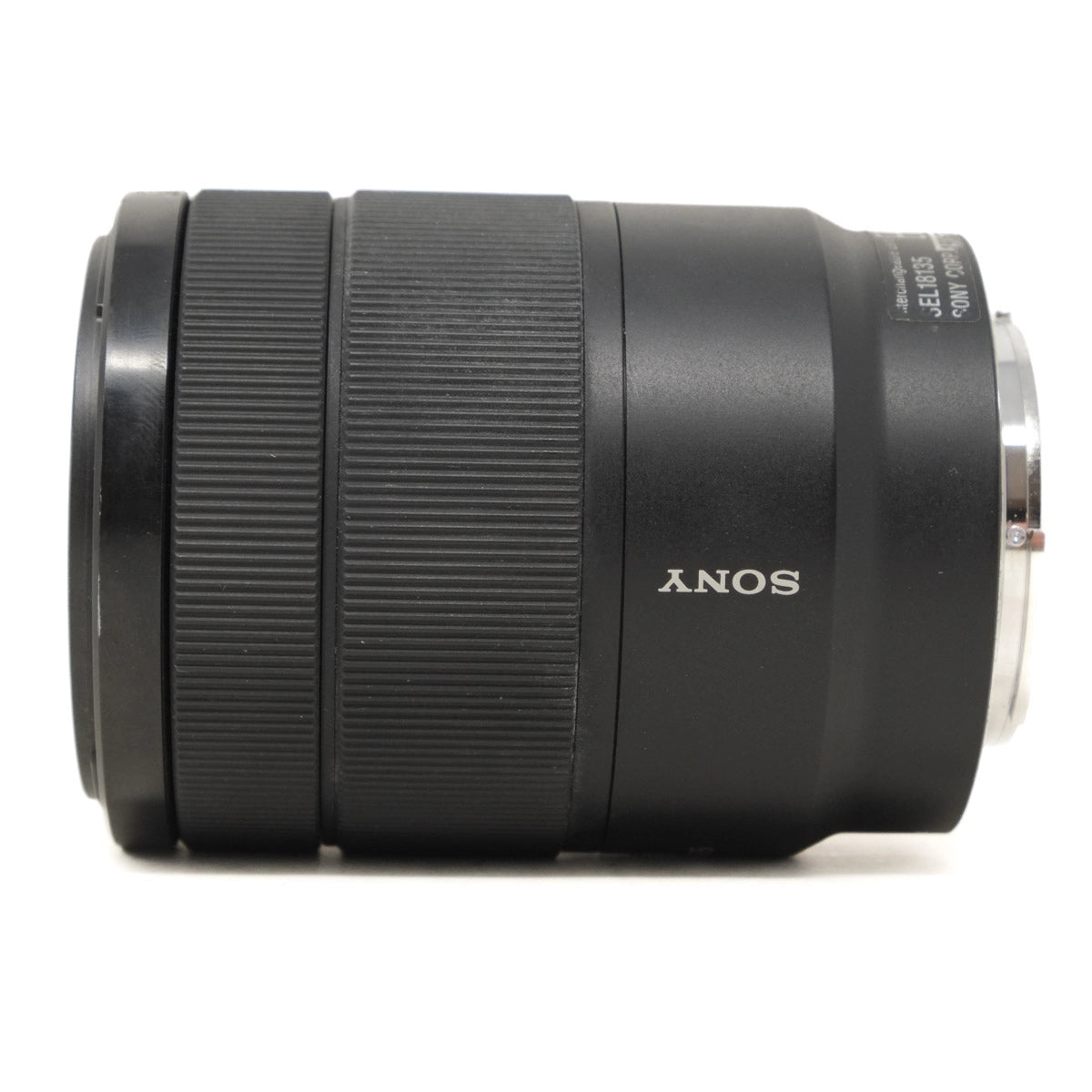 Sony camera lens on a white background
