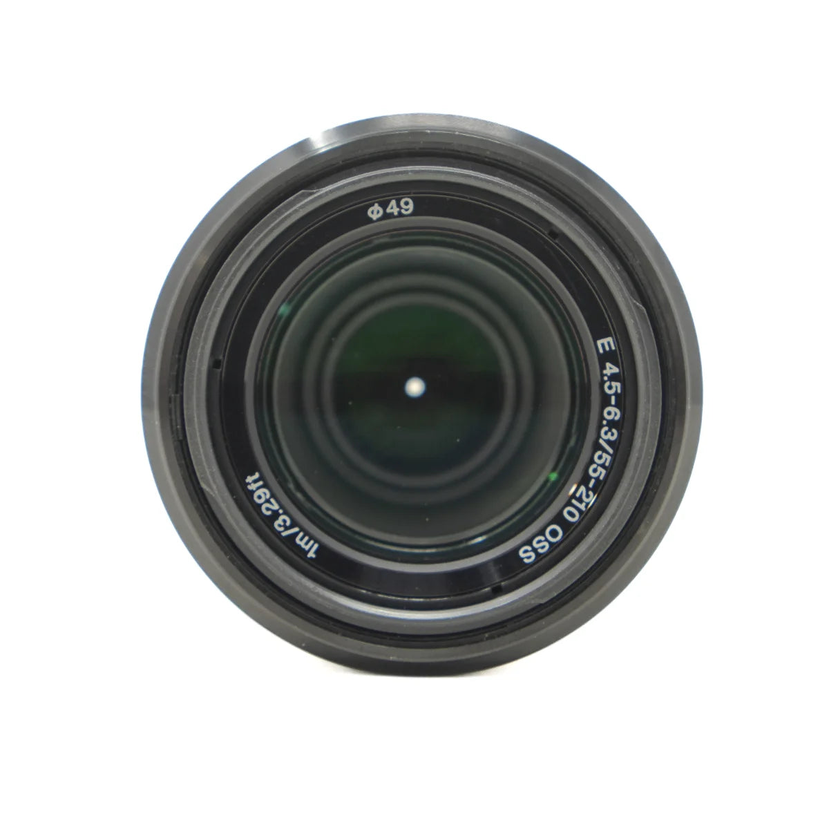 Used Sony E 55-210mm F4.5-6.3 OSS Lens - top angle