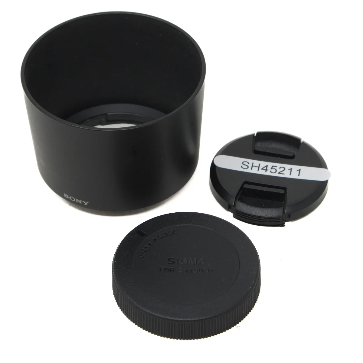 Used Sony E 55-210mm f4.5-6.3 OSS Lens - lens hood and caps