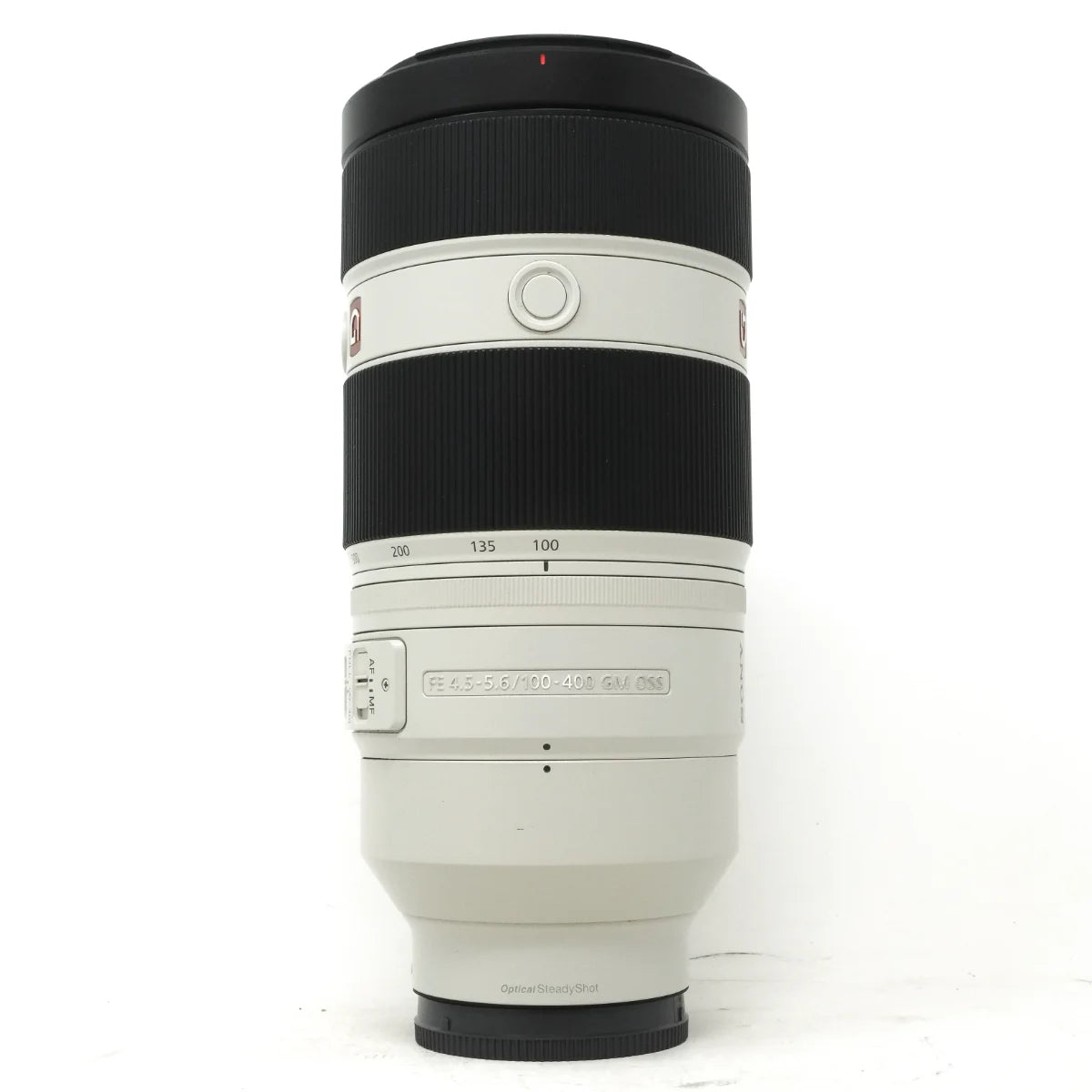 Used Sony FE 100-400mm F4.5-5.6 GM OSS lens - front angle
