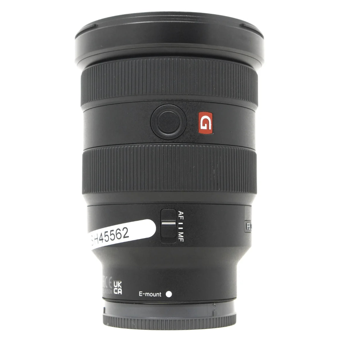 Used Sony FE 16-35mm F2.8 GM lens - side angle