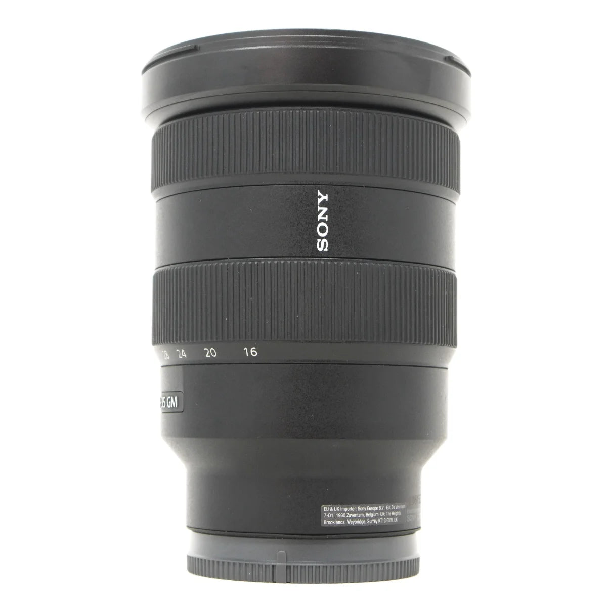 Used Sony FE 16-35mm F2.8 GM lens - side angle