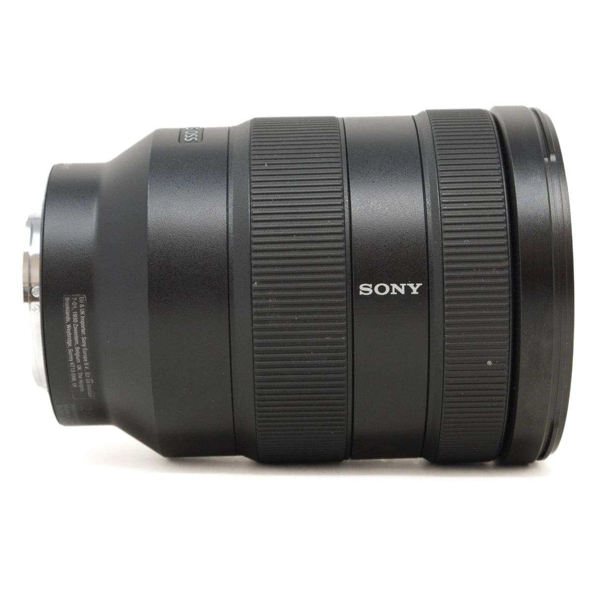 Sony camera lens on a white background