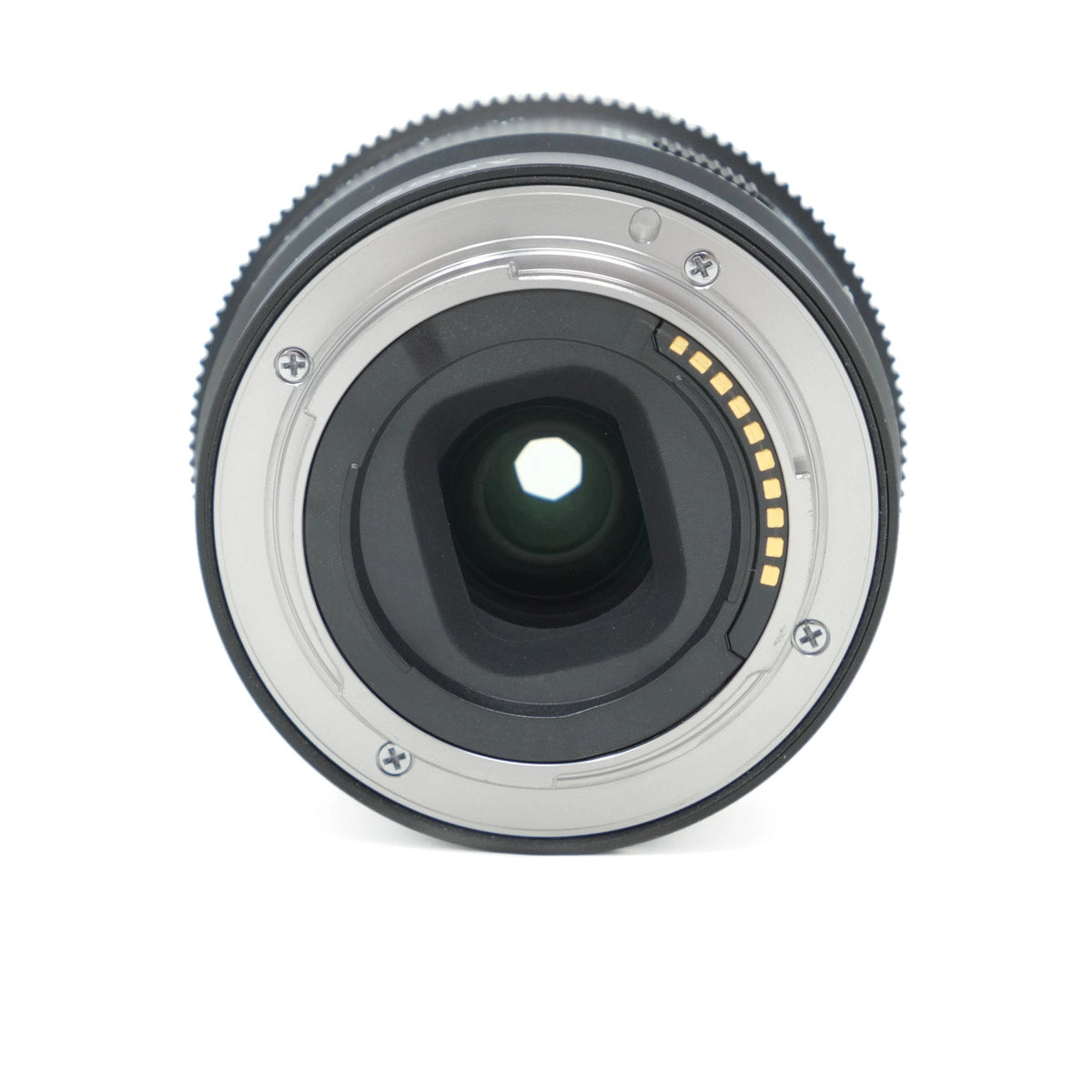 Camera lens on a white background