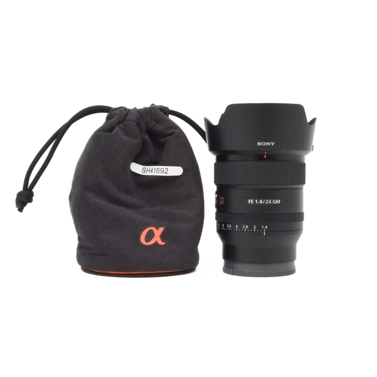 Used Sony FE 24mm f1.4 GM lens contents