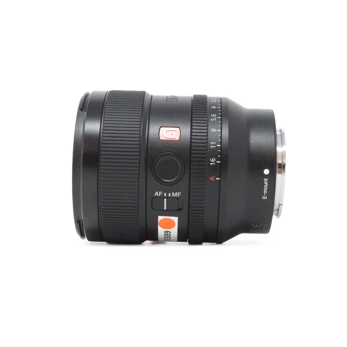 Used Sony FE 24mm f1.4 GM lens side angle