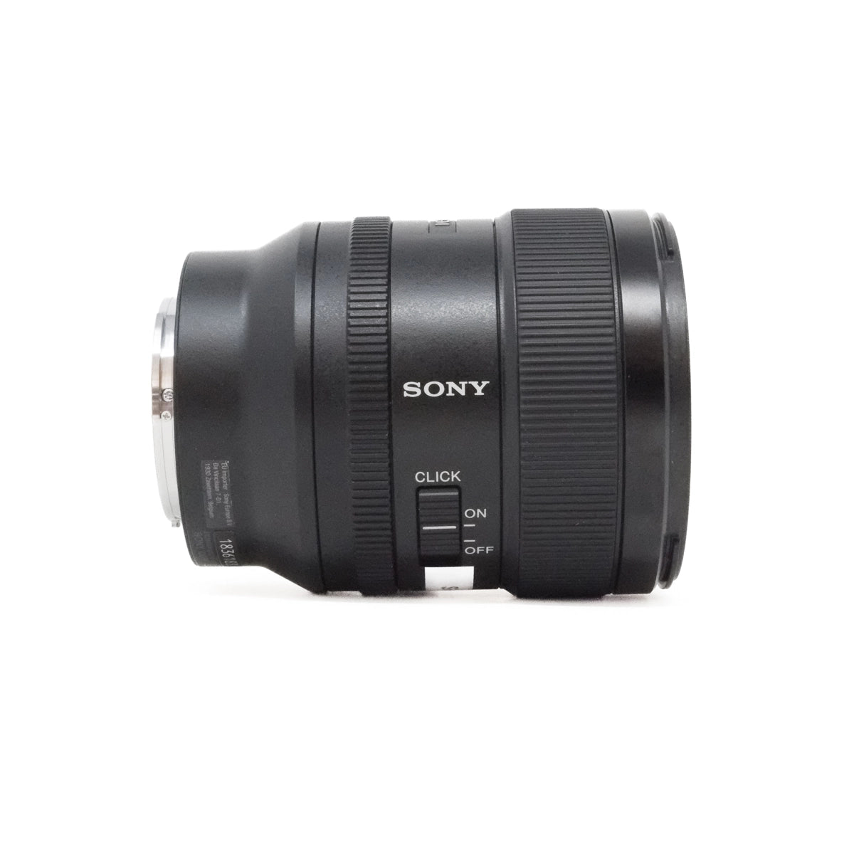Used Sony FE 24mm f1.4 GM lens side angle