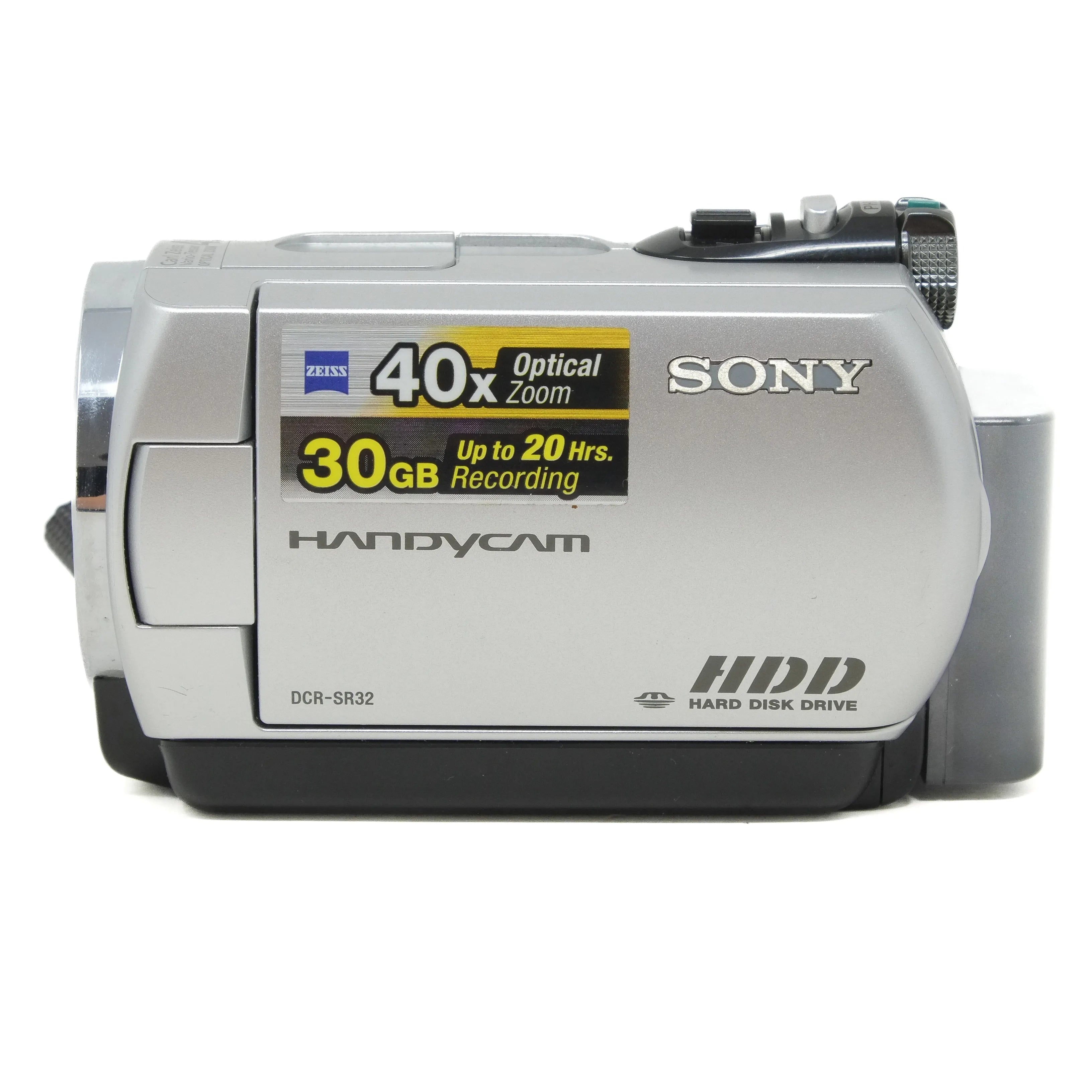 Used Sony Handycam DCR-SR32E Camcorder - side angle